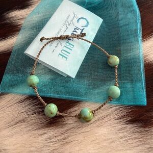 New authentic tic Tula blue Turquoise jasper and lemon chrysoprase  Bracelet